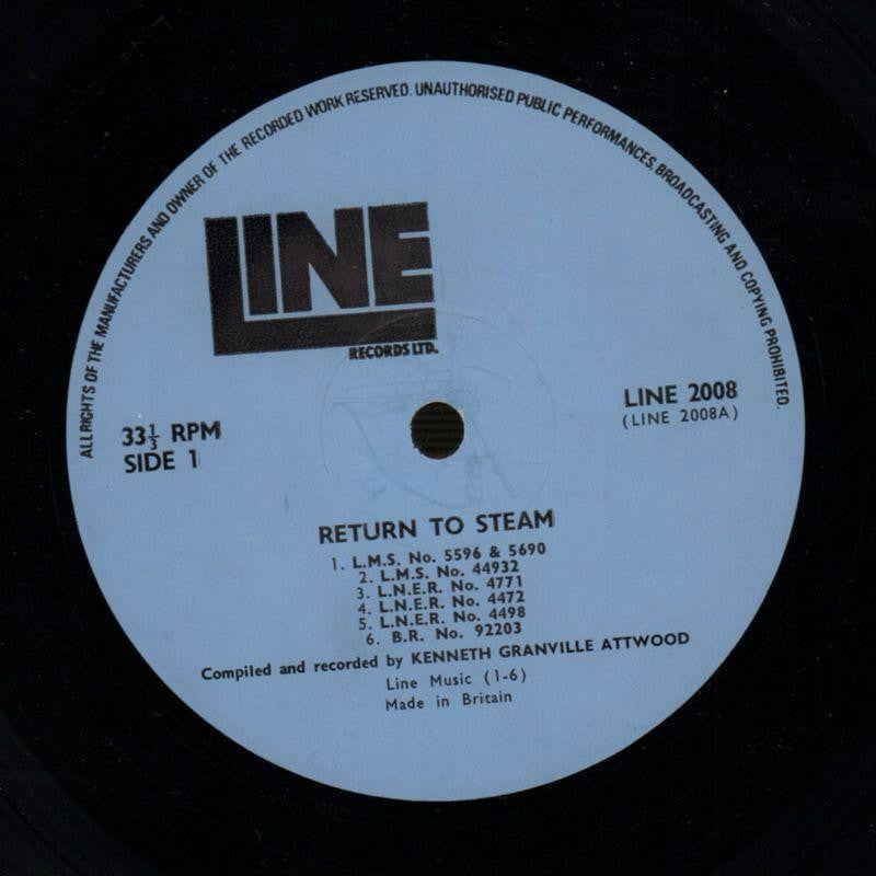 Return To Steam-Line-Vinyl LP-VG/VG+