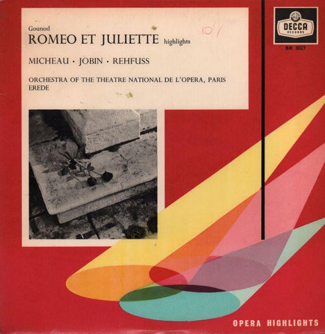Gounod-Romeo Et Juliette Micheau/Jobin/Rehfuss-Decca-10" Vinyl