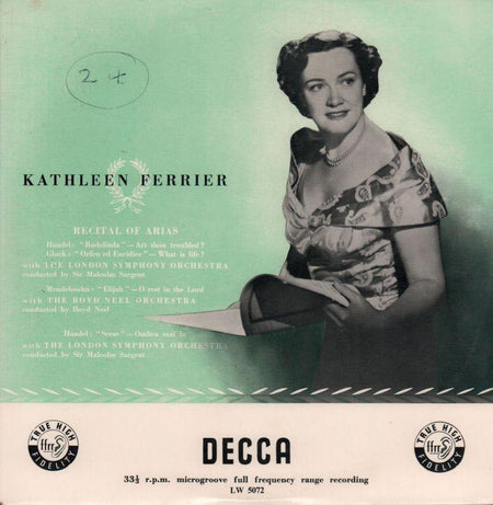 Kathleen Ferrier-Recital Of Arias-Decca-Vinyl LP