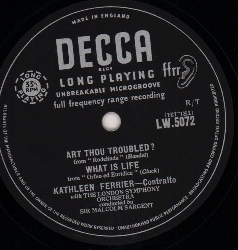 Recital Of Arias-Decca-Vinyl LP-VG/Ex