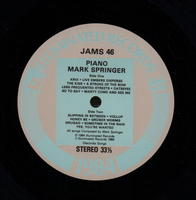 Piano-Illuminated-Vinyl LP-VG+/NM