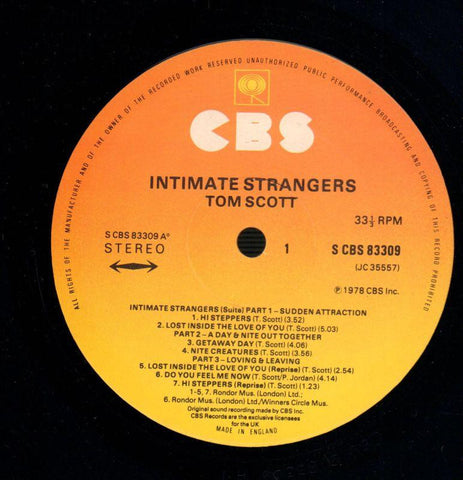Intimate Strangers-CBS-Vinyl LP-VG/Ex