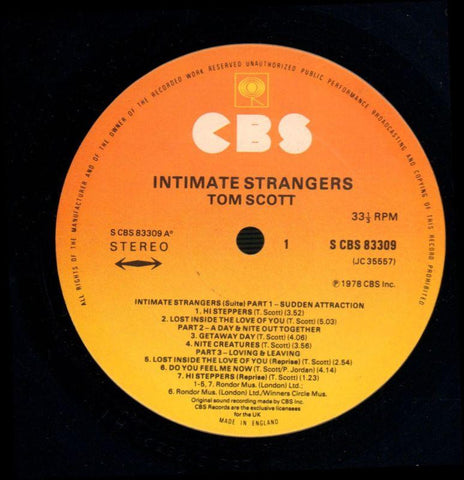 Intimate Strangers-CBS-Vinyl LP-VG/VG+