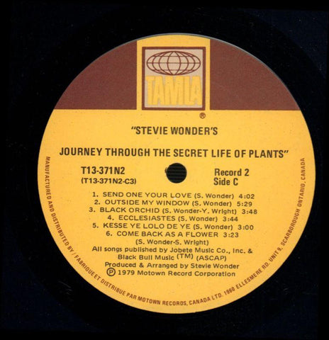 The Secret Life Of Plants-Tamla Motown-2x12" Vinyl LP Trifold-VG/VG