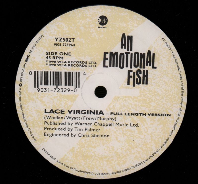 Lace Virginia-East West-12" Vinyl-VG/VG