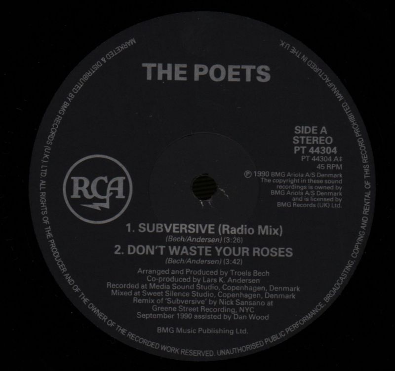 Subversive-RCA-12" Vinyl-VG/Ex