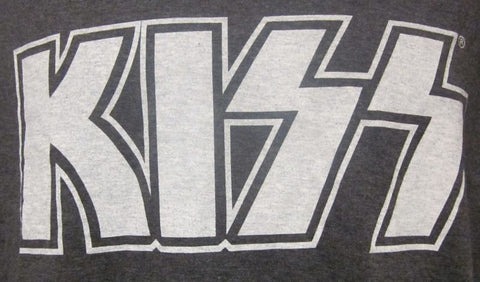 Kiss Logo-Grey-Men-Medium-T Shirt-New