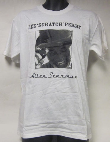 Lee Scratch Perry-Alien Starman-Potrait-Black And White-Men-Xlarge-T Shirt