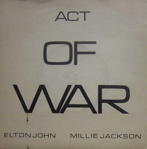 Elton John & Millie Jackson-Act Of War-Rocket Record Company-7" Vinyl