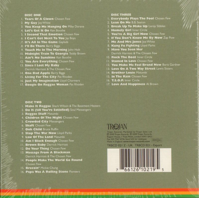 Trojan Soulful Reggae Box Set-Trojan-3CD Album Box Set-New & Sealed