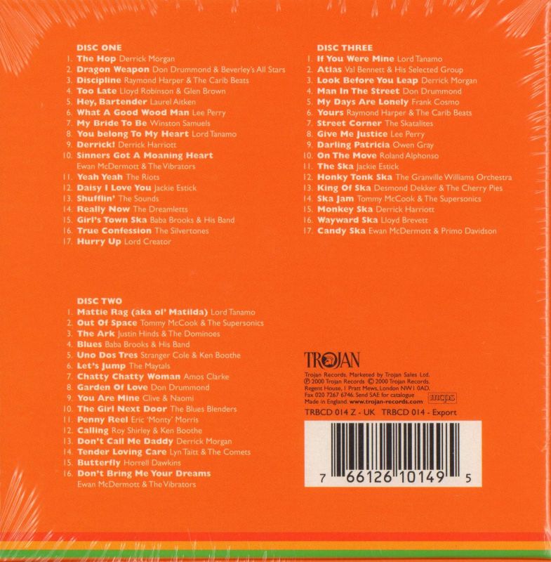 Trojan Ska Box Set Volume 2-Trojan-3CD Album Box Set-New