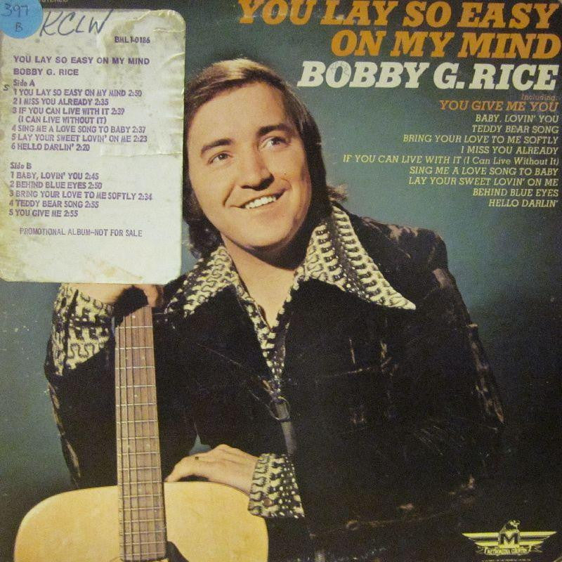Bobby G.Rice-You Lay So Easy On My Mind-Metromedia Country-Vinyl LP