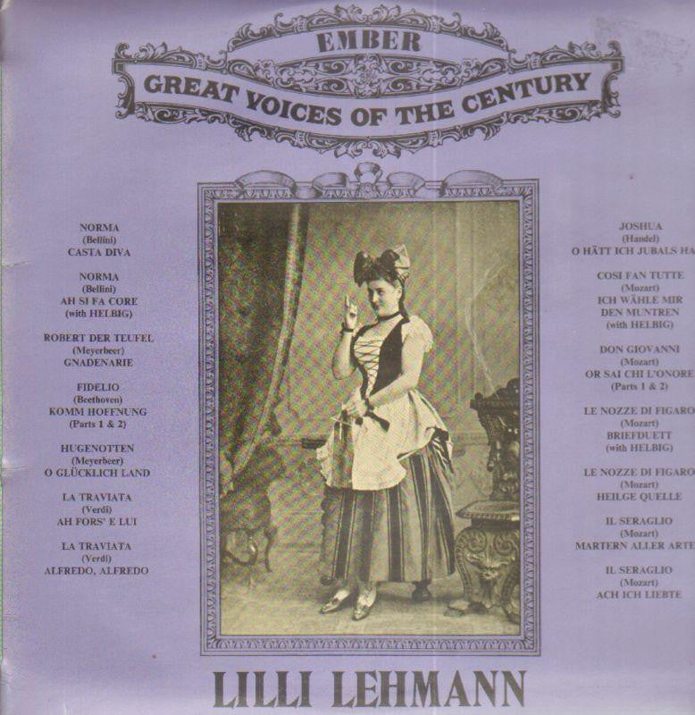 Lilli Lehmann-Lilli Lehmann-Ember-Vinyl LP