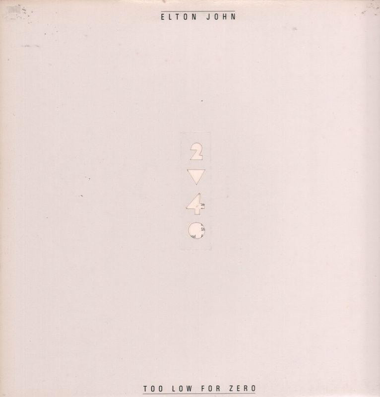 Elton John-Too Low For Zero-Geffen-Vinyl LP
