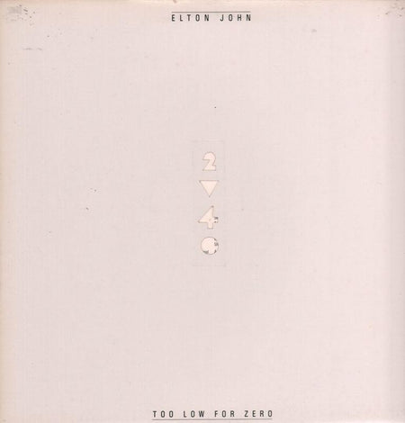 Elton John-Too Low For Zero-Geffen-Vinyl LP