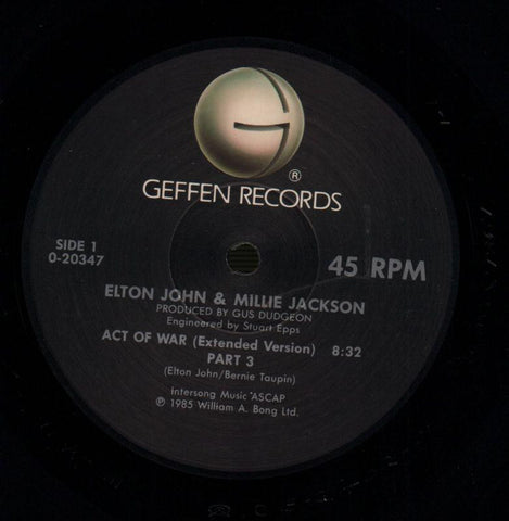 Act Of War-Geffen-12" Vinyl P/S-Ex-/NM