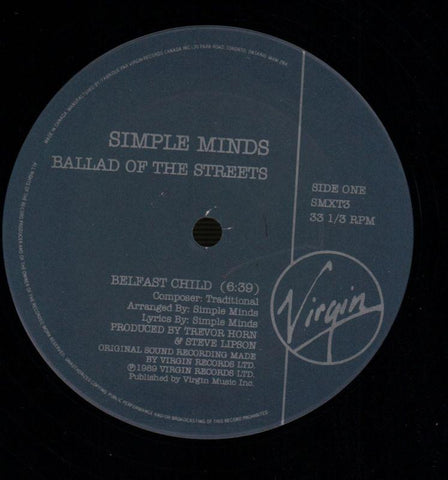 Ballad Of The Streets-Virgin-12" Vinyl P/S-Ex/Ex+