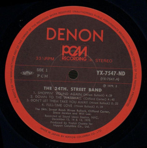 The 24th Street Band-Denon-Vinyl LP-VG/NM