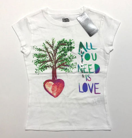 All You Need Is Love-White-6 Years-T Shirt