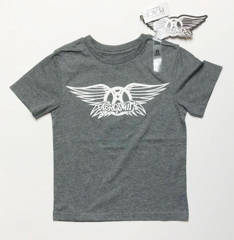 Grey With Short Sleeves-Front Logo 6-8 Years-T Shirt