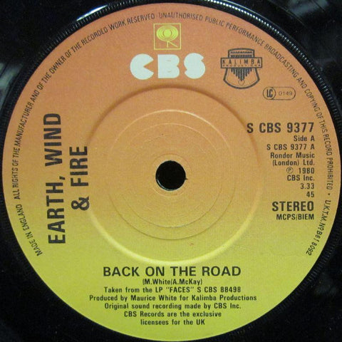 Earth Wind & Fire-Back On The Road-CBS-7" Vinyl