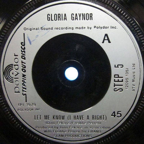 Gloria Gaynor-Let Me Know-Polydor-7" Vinyl