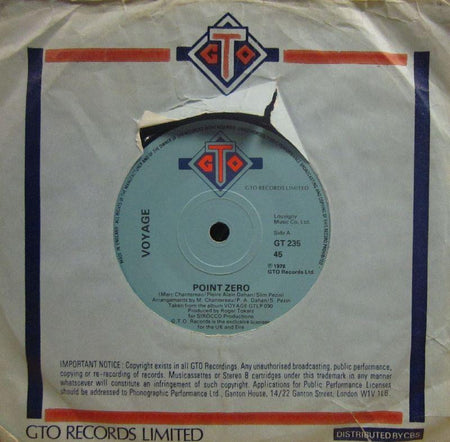 Voyage-Point Zero-GTO-7" Vinyl
