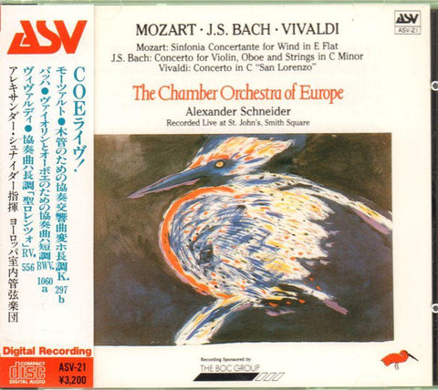 Mozart/Bach/Vivaldi-Sinfonia Concertante/Concerto For Violin-CD Album