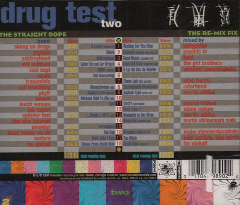 Drug Test Two-Invisible-2CD Album-New & Sealed