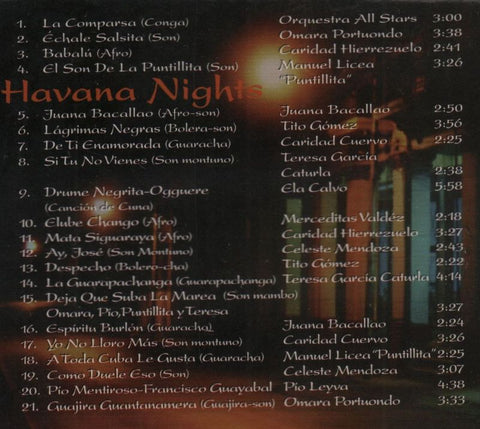 Havana Nights-Max-CD Album-New & Sealed