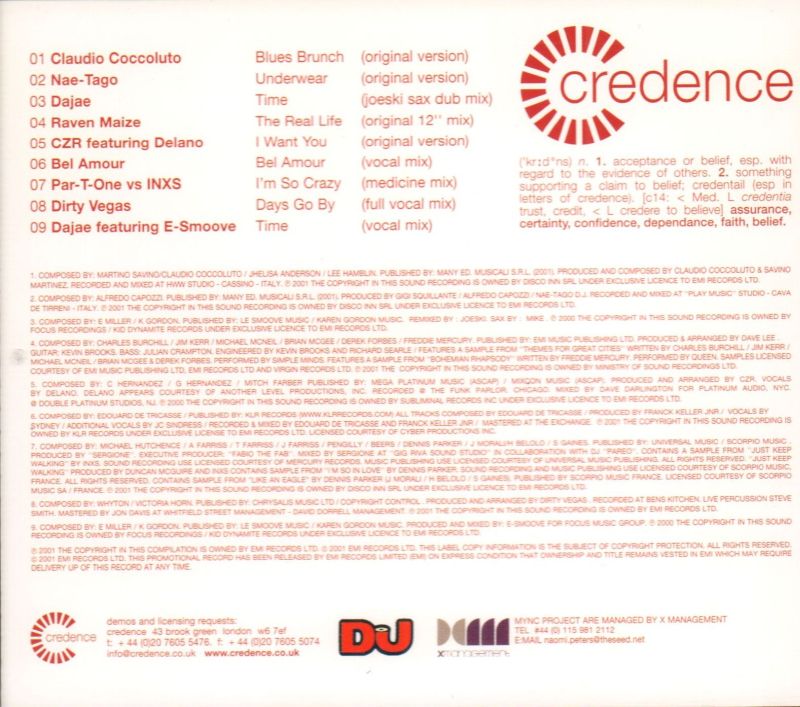 Credence-DJ-CD Album-New
