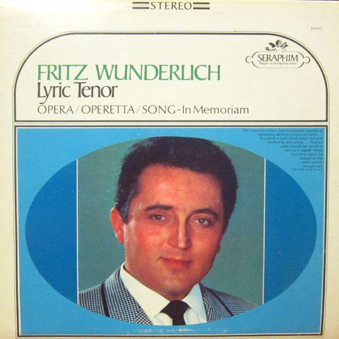 Fritz Wunderlich-Lyric Tenor-Seraphim-Vinyl LP