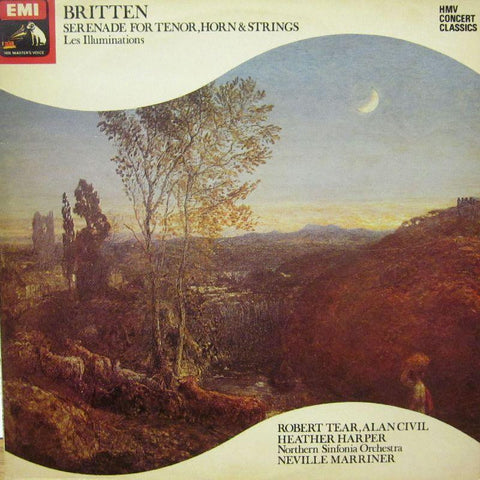 Britten-Serenade For Tenor, Horn & Strings-HMV-Vinyl LP