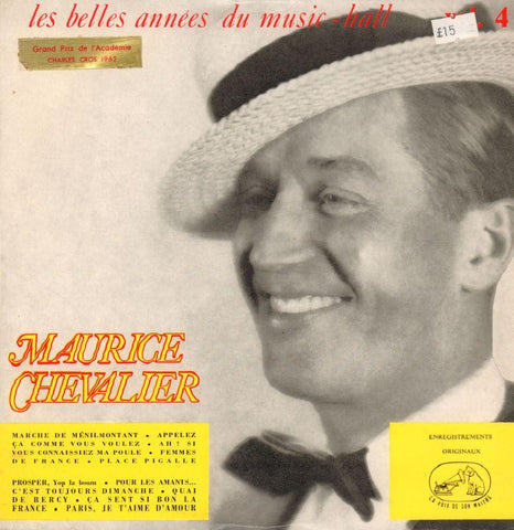Maurice Chevalier-Les Belles Annees Du Music Hall-Pathe Marconi-10" Vinyl