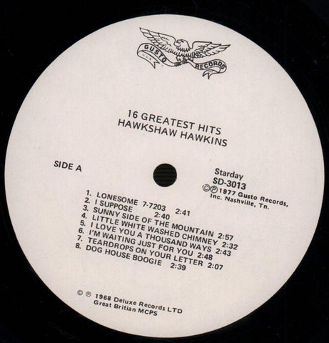 16 Greatest Hits Of-Starday-Vinyl LP-Ex/NM