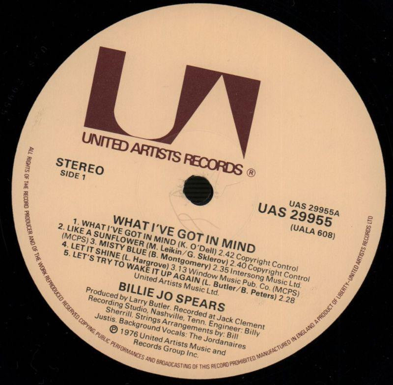 What I've Got In Mind-United Artist-Vinyl LP-NM/Ex+