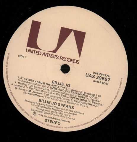 Billie Jo-United Artist-Vinyl LP-Ex/VG+