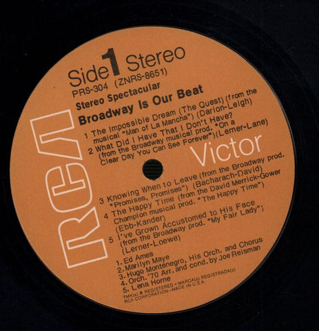 Broadway Is Our Beat Vol.5-RCA-Vinyl LP-VG/Ex