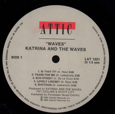 Waves-Attic-Vinyl LP-Ex-/Ex-