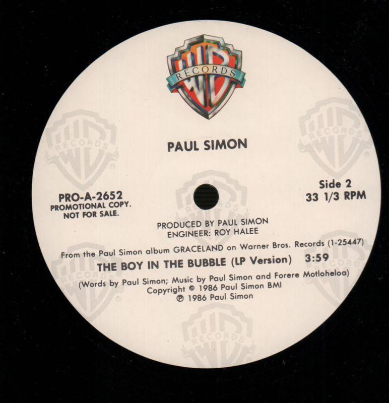 The Boy In The Bubble-Warner-12" Vinyl-VG/NM