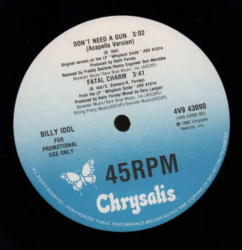 Don't Need A Gun-Chrysalis-12" Vinyl P/S-VG/NM