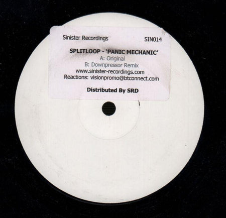 Splitloop-Panic Mechanic-Sinister-12" Vinyl