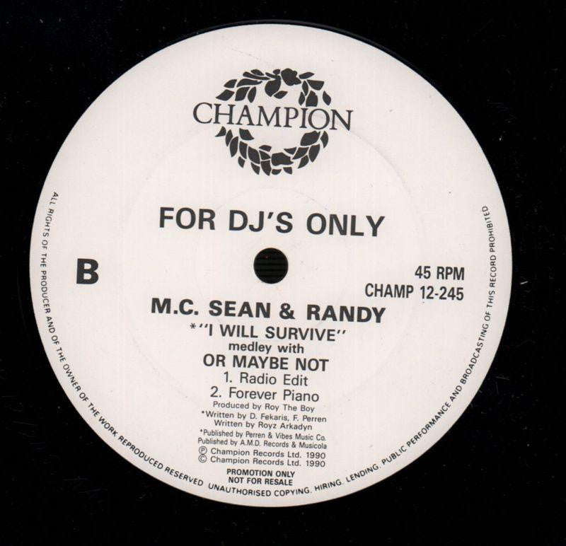 I Will Survive-Champion-12" Vinyl-Ex/VG