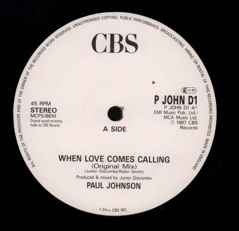 Paul Johnson-When Love Comes Calling-CBS-12" Vinyl