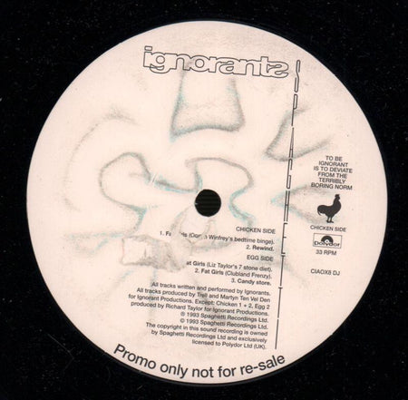 Ignorants-Phat Girls-Polydor-12" Vinyl