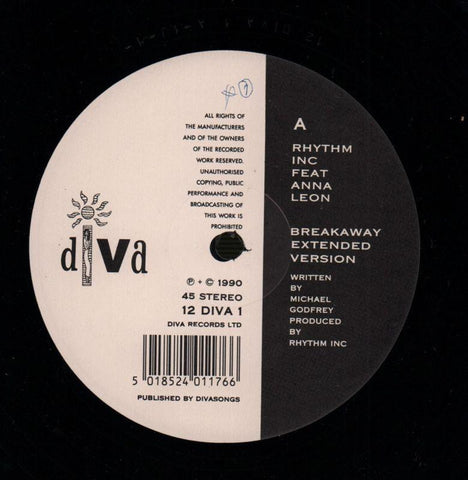Breakaway-Diva-12" Vinyl P/S-VG/VG+