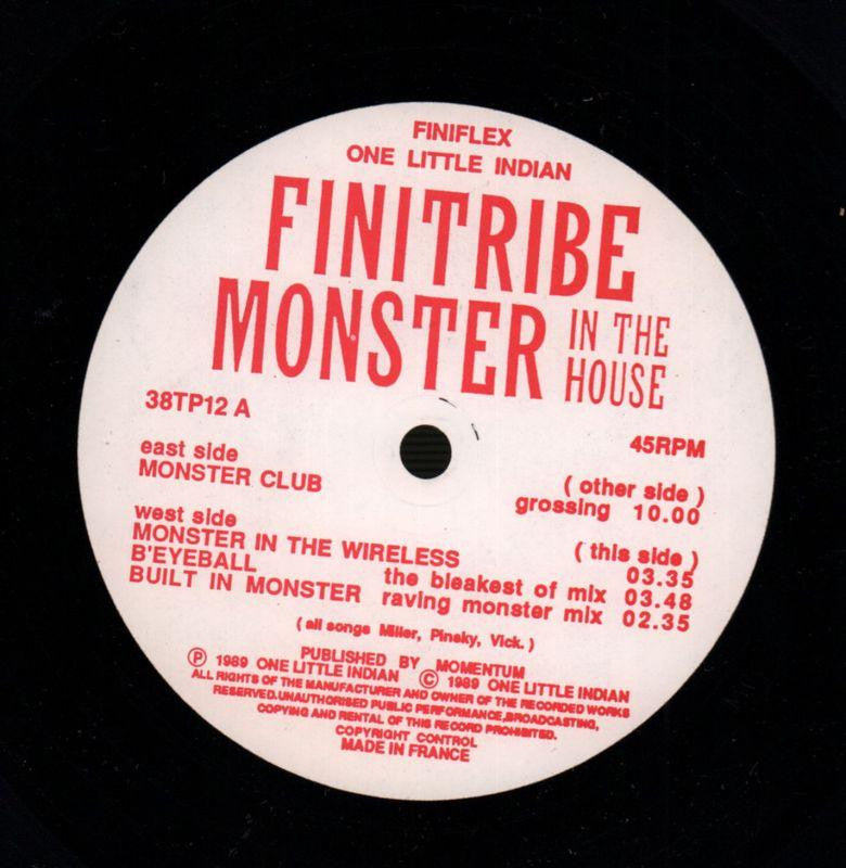 Monster In The House-One Little Indian-12" Vinyl P/S-VG/VG