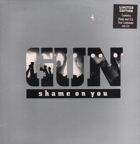 Gun-Shame On You-A&M-12" Vinyl Gatefold