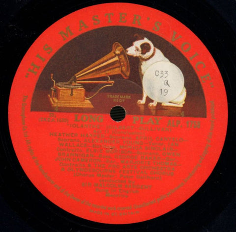 Iolanthe Record 2-HMV-Vinyl LP-VG+/Ex