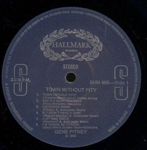 Town Without Pity-Hallmark-Vinyl LP-VG/VG